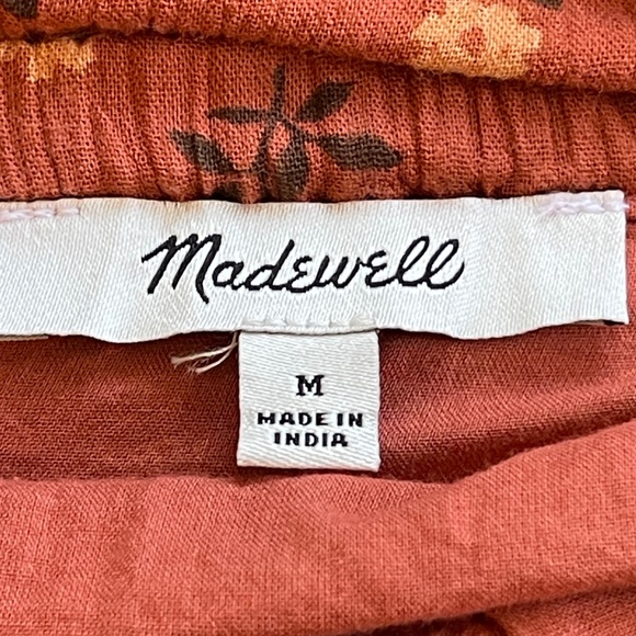 Madewell Ruffle-Strap Tiered Midi Dress Size Medium - Picture 10 of 14